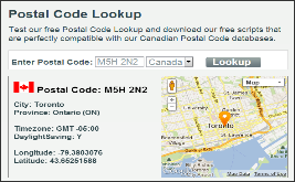 Postalcode Lookup 
