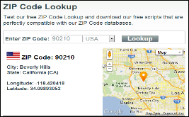 lookup zip code address excel zipcode map